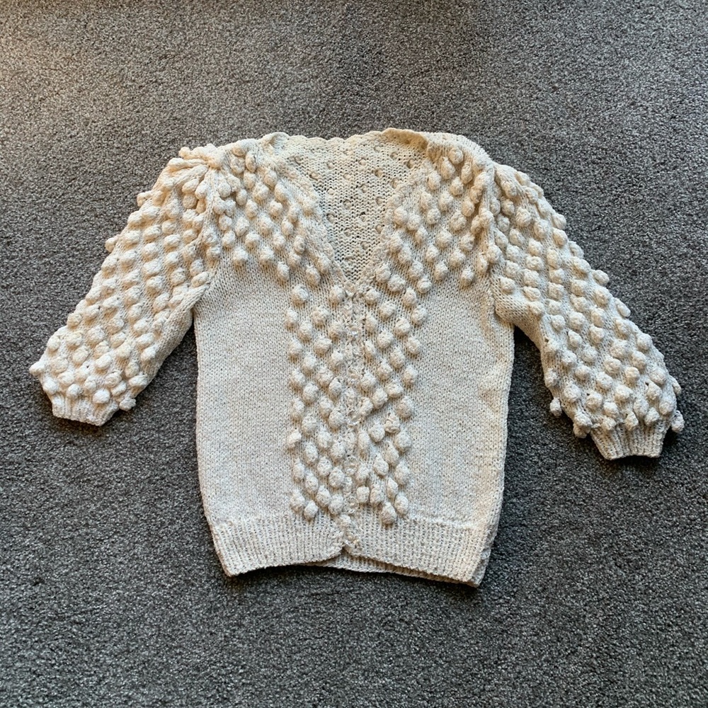 Vintage cream pin up style sweater